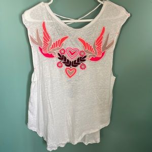 Free people neon detail tank top